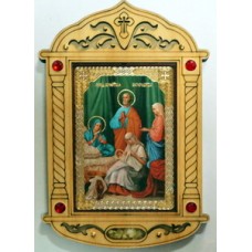 Рождество Б.М. Иконы дерев.под оргстеклом с ладаном