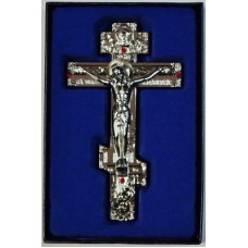 Кресты металлические SV 14 (СЕР. цв.) Сувенирные КИТАЙ  12x7 см