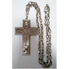Крест протоиерейский с цепочкой  SV13   (12 х 6,5 см (сер. цв.))