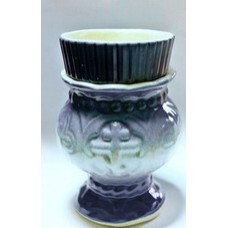 Лампада керамика Бочонок со стаканом желтая  Г