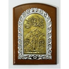 Икона на дереве литье Коронация  Пр-цы11х15см