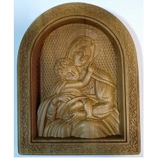 Богородица Иконы из дерева РЕЗНЫЕ 16х20см