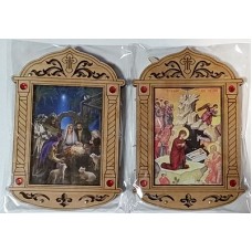 Рождество И.Х. Иконы дерев.под оргстеклом с подставкой