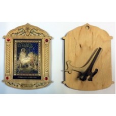 Рождество Б.М. Иконы дерев.под оргстеклом с ладаном Р с подставкой