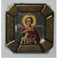 Пантелеймон Одинарная икона в стекле    упаковка 25 шт