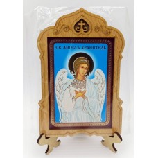 Ангел Хранитель Иконы на подставке 6х9 без стекла Мир