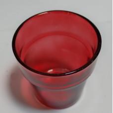 Стакан красный 48-2 диам 7см высот 6,5см  (окрашен сверху, непленочная краска ), упаковка 120шт