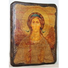 Ангел Хранитель Икона  Греческая под старину 14х17