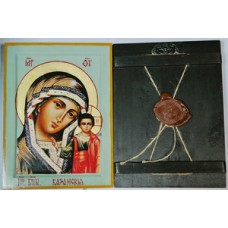 Казанская Икона Греческая писаная  в коробке 17*23